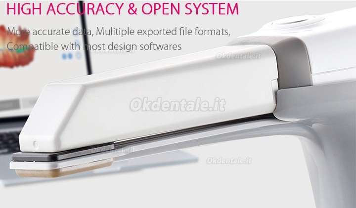 Runyes 3DS Scanner Intraorale Digitale 3D Dentale Scansione Senza Polvere a Colori Reali